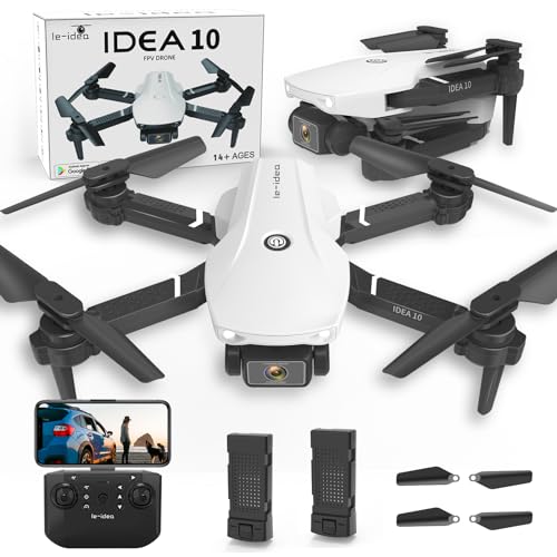 IDEA10 Drone para Nios con Doble Cmara, Plegable Mini Drone con 2...