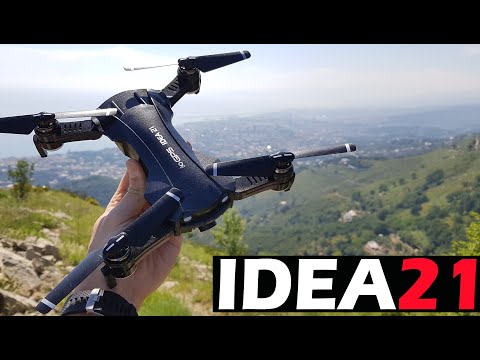 💥 RECENSIONE: 🛸 IDEA21 un piccolo drone pieghevole con GPS di Le-Idea.Test e istruzioni di controllo