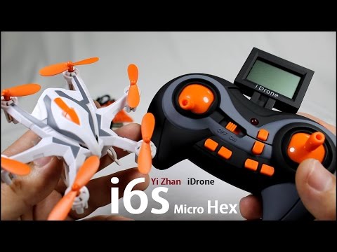 YI ZHAN iDrone i6s Micro HD Camera Hexacopter Review - Part 1 - [UnBox, Inspection, Setup]