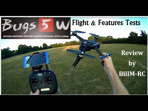 MJX Bugs 5W B5W Brushless GPS FPV drone review - Flight &amp; Features tests (Part II)