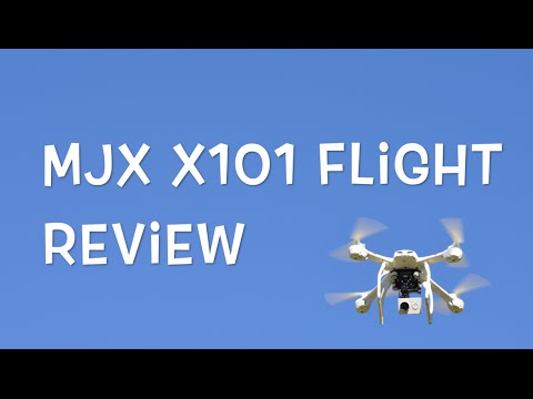 MJX X101 Flight Review - Day and Night Drone Video