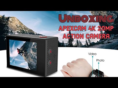 Apexcam 4K 20MP Action Camera | Unboxing | First look
