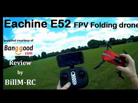 Eachine E52 review - WiFi FPV Folding Selfie Drone