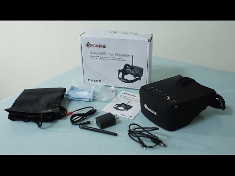 Eachine EV800 5.8G FPV VR Goggles Video Review from banggood.com