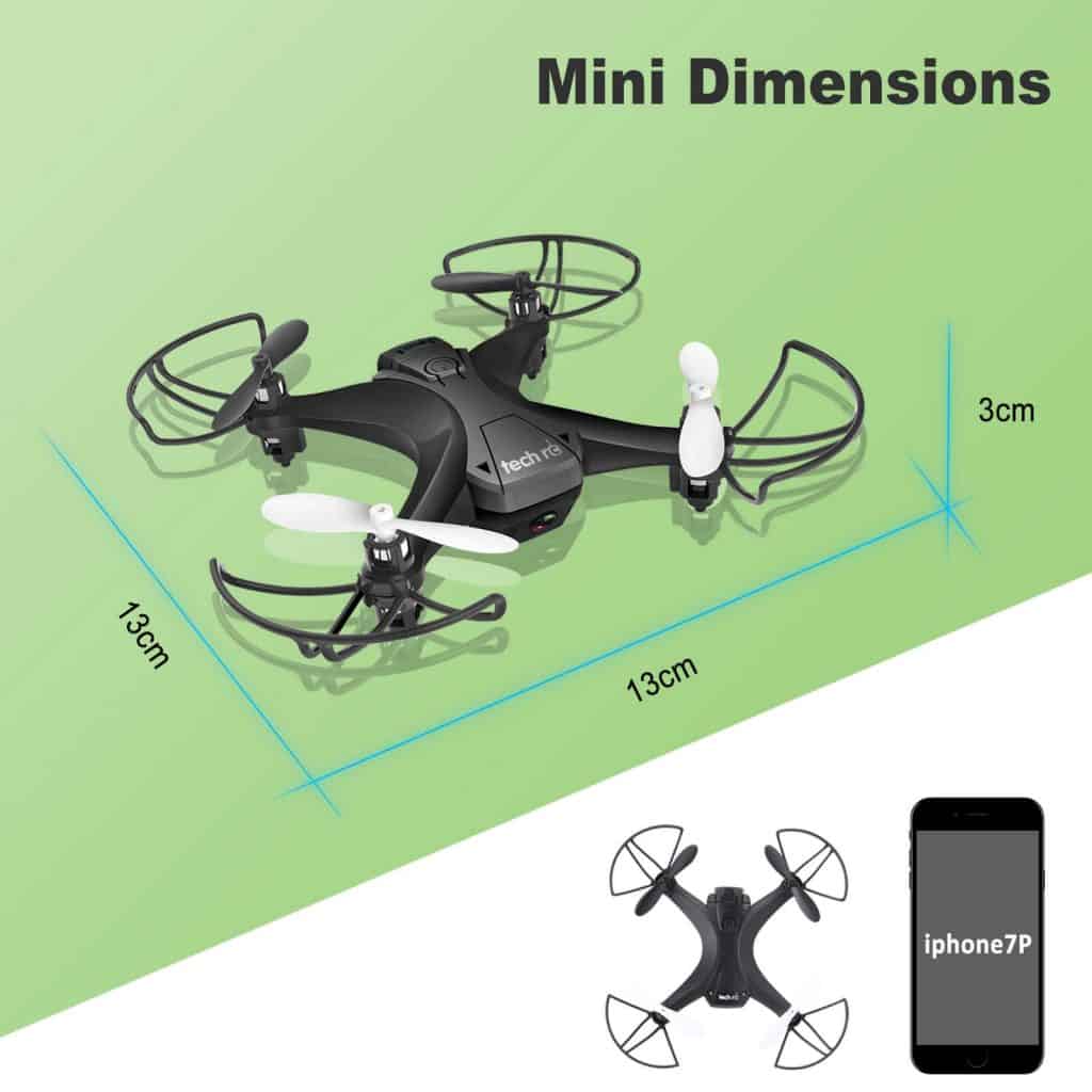 Tech RC Mini Drone dimensiones