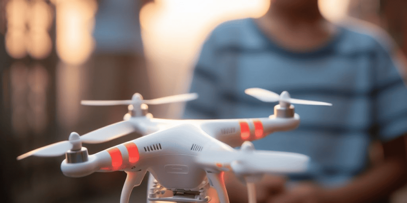 La seguridad en el uso de drones infantiles
